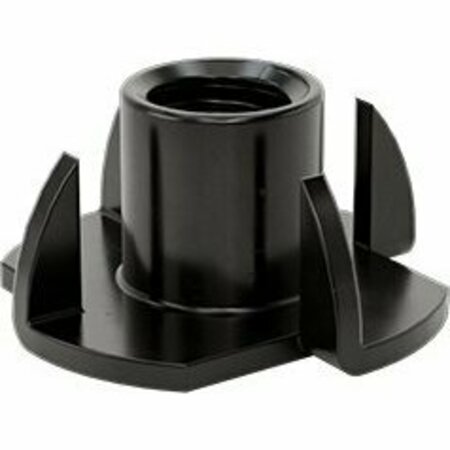 BSC PREFERRED Steel Tee Nut Inserts Black-Oxide 3/8-16 Size 0.466 Installed Length, 10PK 90975A332